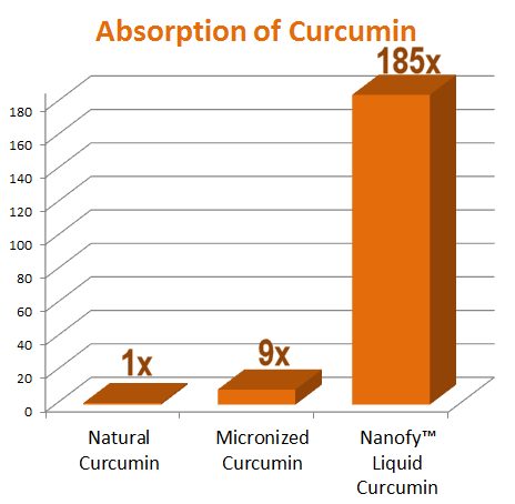 Absorption Rate of Liquid Curcumin