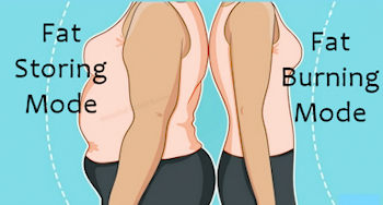 fat burning mode versus fat storing